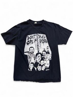 Black Graphic 'Don't Open Dead Inside' Short-Sleeve Crew Tee